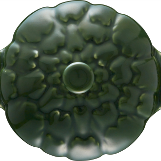  Mini Cocotte ceramic round artichoke Staub - Green, 470 ml - 2