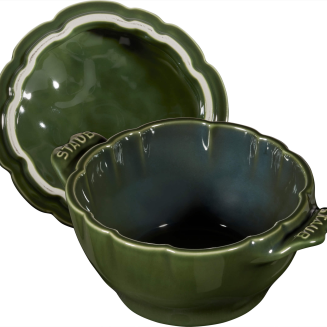  Mini Cocotte ceramic round artichoke Staub - Green, 470 ml - 3