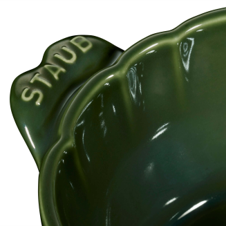  Mini Cocotte ceramic round artichoke Staub - Green, 470 ml - 6
