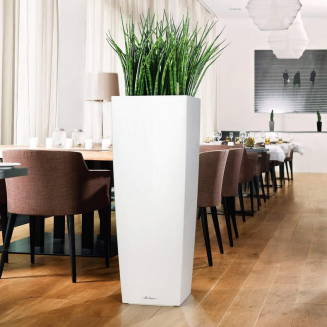  Lechuza Cubico Alto Premium 40 flowerpot, white gloss - 7
