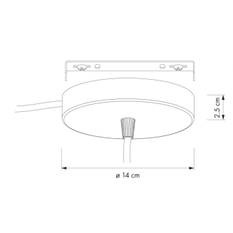  Umage Rosette ceiling suspension, white - 2