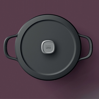 BergHOFF | Żeliwny garnek z pokrywą Graphite 20  cm 3 l - 4