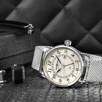 Zegarek Męski ZEPPELIN LZ127 Graf Zeppelin GMT 7642M-5 + BOX - 5