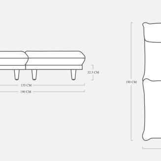 Leżak Fatboy Paletti Daybed Royal Wolf Grey - 9