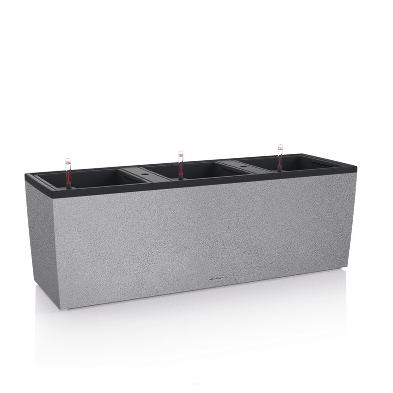  Lechuza Trio Stone planter 30 stone gray