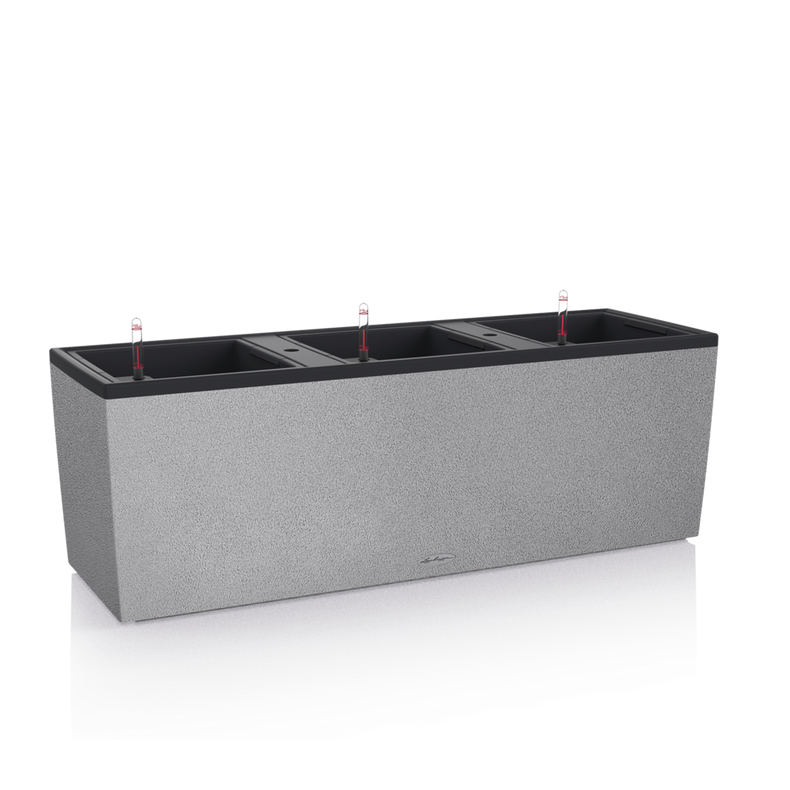  Lechuza Trio Stone planter 30 stone gray