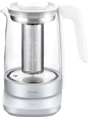  Zwilling Enfinigy electric kettle with tea insert, white