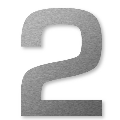  Keilbach Big Number "2" house number 24 cm