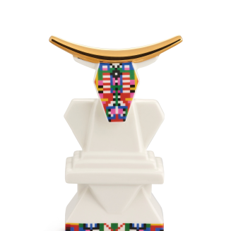  Alessi Holyhedrics Cow porcelain figurine - 2