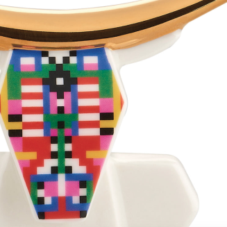  Alessi Holyhedrics Cow porcelain figurine - 3