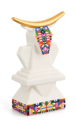  Alessi Holyhedrics Cow porcelain figurine