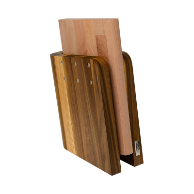 Walnut wood magnetic block + Artelegno Grand Prix kitchen board