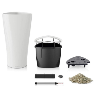  Lechuza Delta Premium 30 plant pot | 40 white gloss - 2