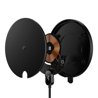 Bezprzewodowa ładowarka indukcyjna Baseus Digital LED 15W (czarna) - 5