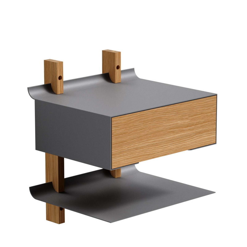 Eva Solo Smile Oak & Grey Bedside Shelf