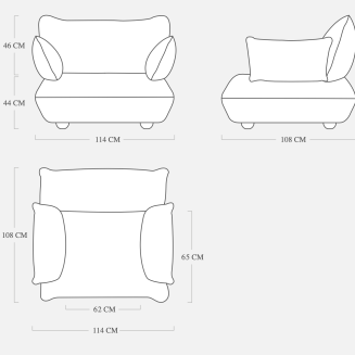 Sofa Fatboy Sumo Loveseat Boucle Creme - 5
