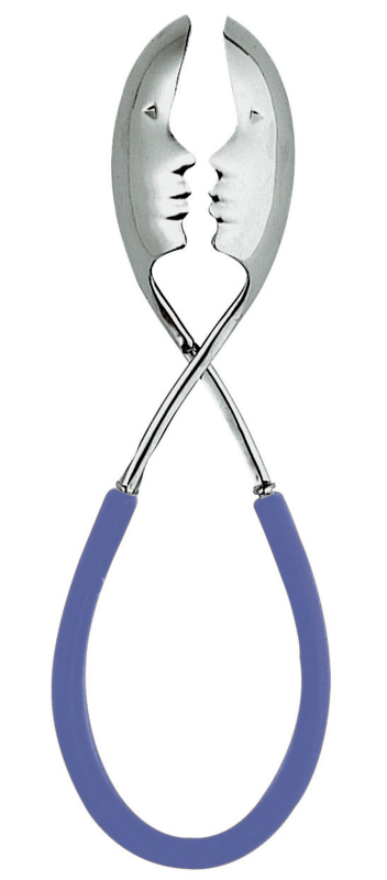  Casa Bugatti Molla Kiss blue salad tongs