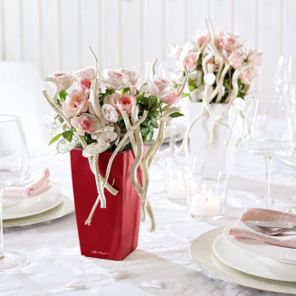  Lechuza Mini Cubi flowerpot | Maxi Cubi red gloss - 8