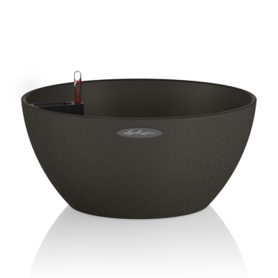  Lechuza Cubeto Stone flowerpot 30 graphite black