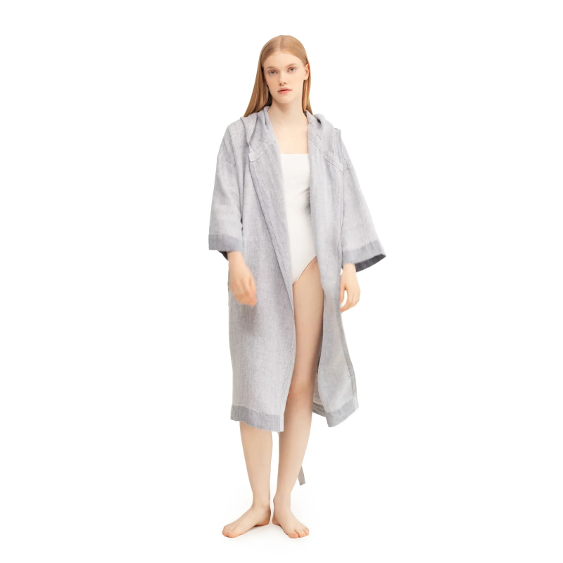  Lapuan Kankurit Kaste gray hooded bathrobe L