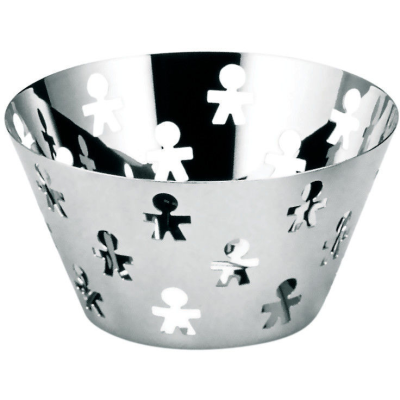  Alessi Girotondo fruit basket 23 cm silver