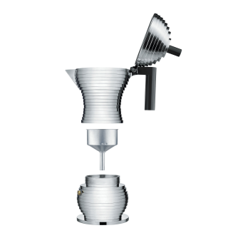 Alessi Pulcina coffee maker for 6 cups with a black handle - 3