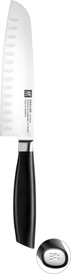  Santoku knife with grooves Zwilling All * Star White 18 cm