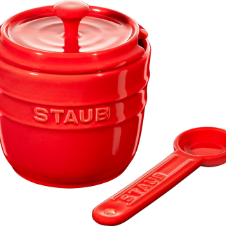  Staub salt container with spoon - 250 ml, Red - 2