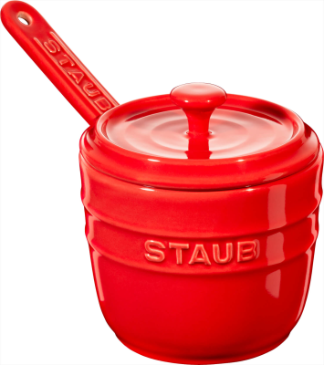  Staub salt container with spoon - 250 ml, Red
