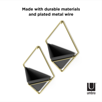  Umbra Trigg Black-Brass Small wall flowerpot, 2 pcs. - 8