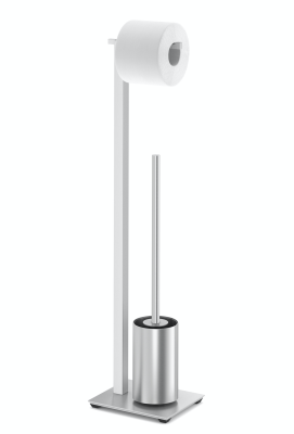Zack Carvo toilet paper and brush stand, matt