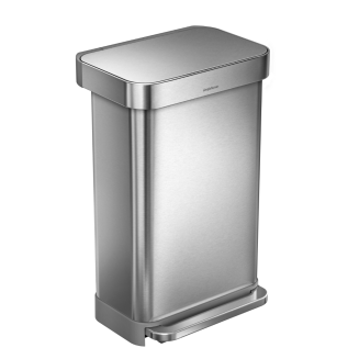  Simplehuman Liner Pocket 45l steel basket with a pocket for bags - 2