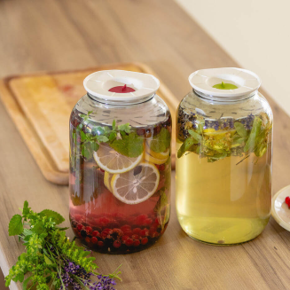 PLASTIA Pokrywa fermentacyjna 13.5 cm czerwony - 3