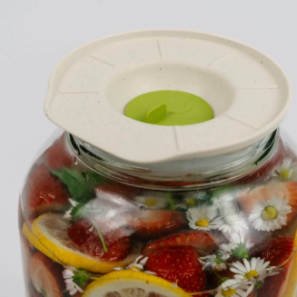 PLASTIA Pokrywa fermentacyjna 13.5 cm czerwony - 6