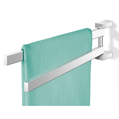Zack Linea movable towel rack, glossy, 45 cm