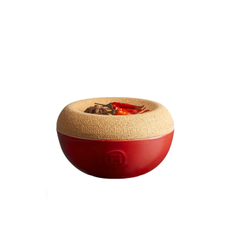  Emile Henry red salt container - 2