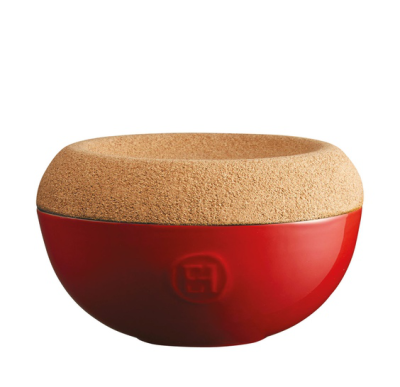  Emile Henry red salt container