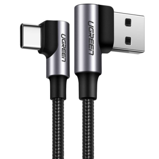 Kabel UGREEN US176 USB-A-USB-C 3m (czarny) - 3