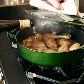  Deep stewing pan with lid Staub - 28 cm, Green - 5