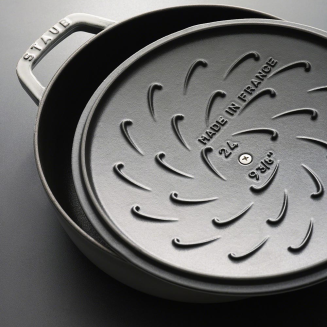  Deep stewing pan with lid Staub - 28 cm, Green - 3