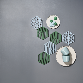  Zone Denmark Hexagon Fog Blue Dish Mat 16x14 cm - 3