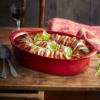  Emile Henry ovenproof dish 36 x 23 cm red - 4