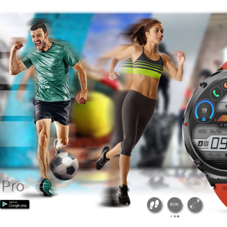 Smartwatch Gravity GT21-6 + Czerwony Pasek Silikonowy - 16