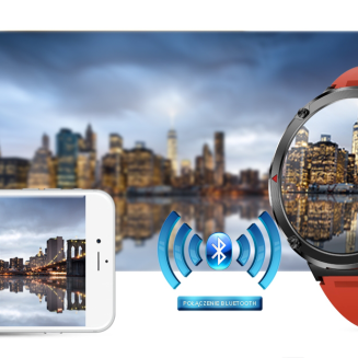 Smartwatch Gravity GT21-6 + Czerwony Pasek Silikonowy - 20