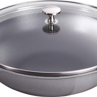  Staub cast iron wok with lid - 30 cm, graphite - 2