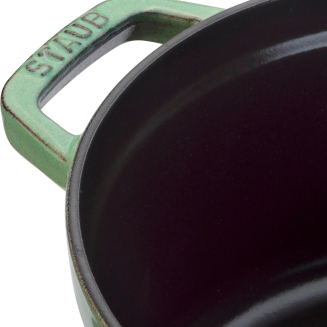  Staub round cast iron pot - 2.6 ltr, mint - 2