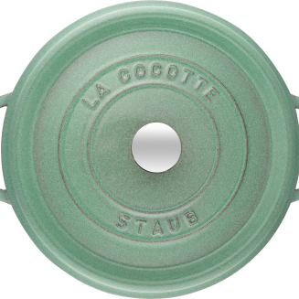 Staub round cast iron pot - 2.6 ltr, mint - 3