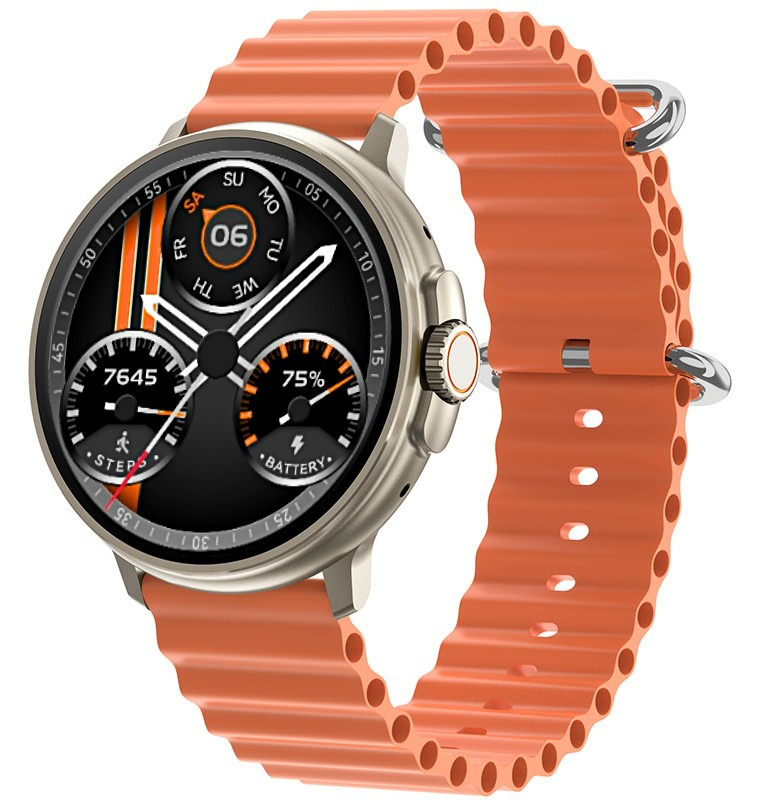 Smartwatch RUBICON RNCF15 Tytan/Orange SMARUB258