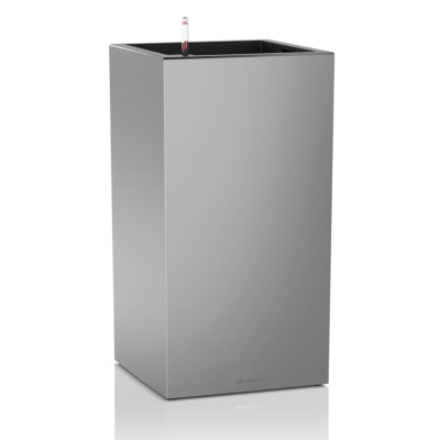  Lechuza Canto Premium 40 flowerpot, silver metallic column