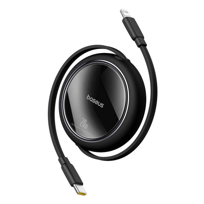 Kabel BASEUS Free2Pull USB-C-Lightning 1m 20W (czarny)
